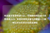 纯流量卡免费申请入口，中国移动纯流量卡免费申请入口，免费申请纯流量卡的便捷入口揭秘亿乐社区低价自营货源站