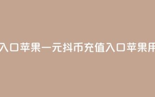 一元10抖币充值入口 苹果(一元10抖币充值入口，苹果用户专享)