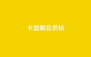 卡盟刷QQ会员钻 - QQ会员钻卡盟提升体验的有效途径~