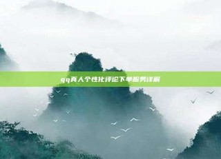 qq真人个性化评论下单服务详解