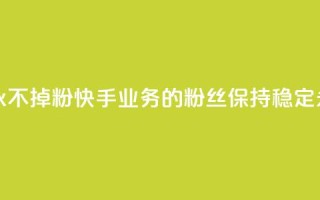 快手业务粉丝永不掉粉 - 快手业务的粉丝保持稳定，永不流失~