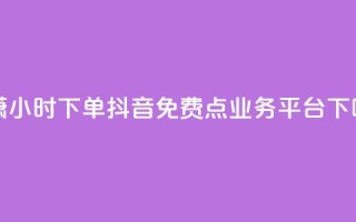 子潇24小时下单 - 抖音免费点业务平台