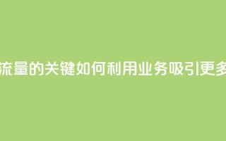 ks业务粉丝 - 增加网站流量的关键：如何利用KS业务吸引更多粉丝和访客？~