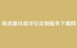 高质量抖音评论定制服务