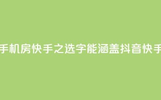 抖音快手机房 - 抖音手机房：快手之选！50字 能涵盖抖音、快手、手机、房屋等关键词, 并具有积极的描述。~
