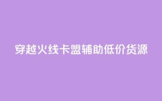 穿越火线卡盟辅助低价货源 - 穿越火线卡盟辅助低价货源，限时优惠！!
