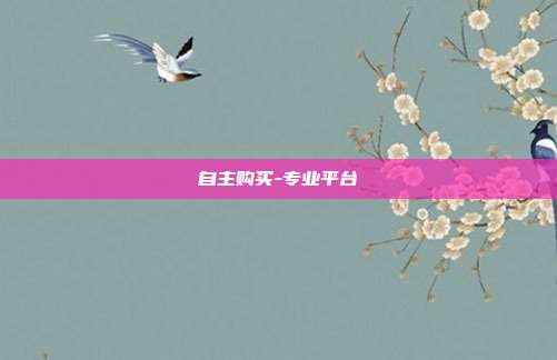 自主购买-专业平台  第1张