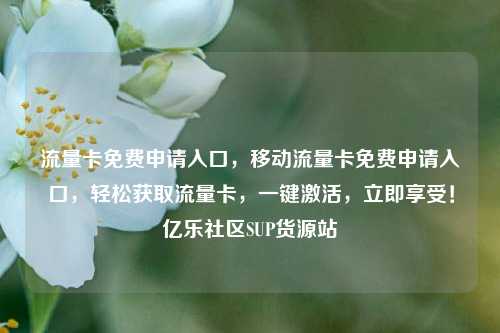 流量卡免费申请入口	，移动流量卡免费申请入口，轻松获取流量卡，一键激活	，立即享受！亿乐社区SUP货源站  第1张