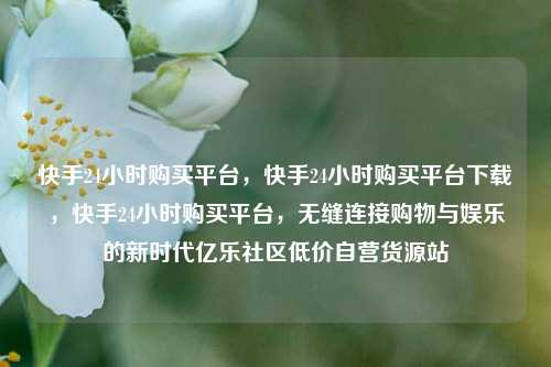 快手24小时购买平台，快手24小时购买平台下载	，快手24小时购买平台，无缝连接购物与娱乐的新时代亿乐社区低价自营货源站  第1张
