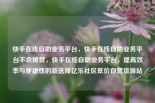 快手在线自助业务平台	，快手在线自助业务平台不会掉赞，快手在线自助业务平台，提高效率与便捷性的新选择亿乐社区低价自营货源站  第1张